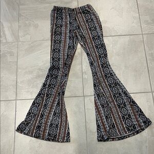 Rue21 Patterned Flare Pants with Stripes